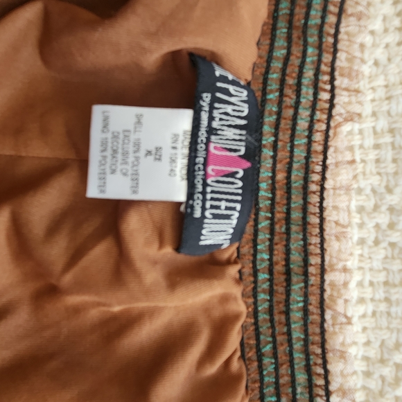 The Pyramid Collection Vibrant Patchwork A-Line Skirt - Picture 4 of 4